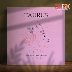hot Taurus Zodiac Sign Canvas astrology gifts – TAURUS0002