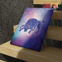 wonderful Taurus Bull Canvas birthday zodiac gifts for astrology lovers – TAURUS0020