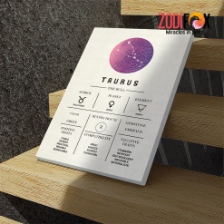 dramatic Taurus Planet Canvas zodiac gifts for horoscope and astrology lovers – TAURUS0021