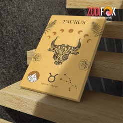amazing Taurus Symbol Canvas zodiac related gifts – TAURUS0023
