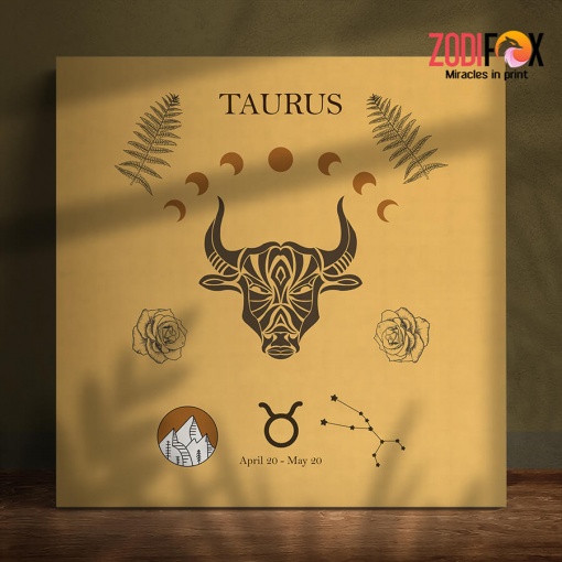 various Taurus Symbol Canvas astrology gifts – TAURUS0023