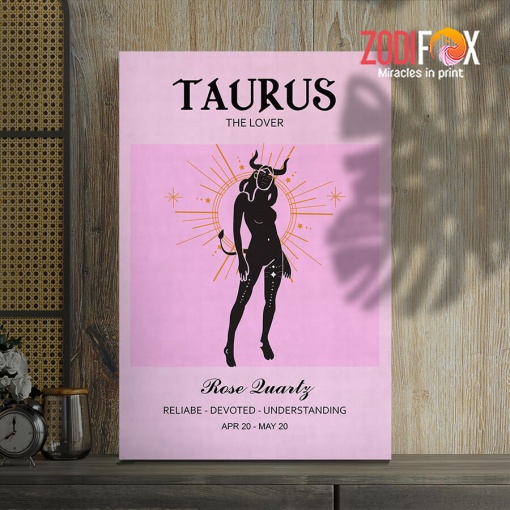 exciting Taurus Rose Canvas astrology lover presents – TAURUS0005