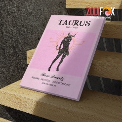 hot Taurus Rose Canvas zodiac-themed gifts – TAURUS0005
