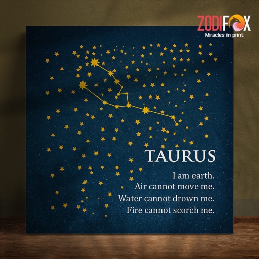 wonderful Taurus Star Canvas birthday zodiac sign presents for astrology lovers – TAURUS0007