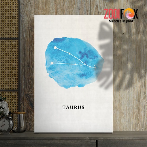 dramatic Taurus Constellation Canvas zodiac presents for astrology lovers – TAURUS0008
