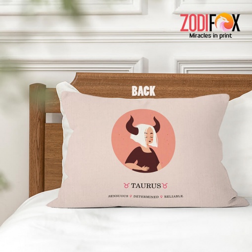 novelty Taurus Reliable Throw Pillow birthday zodiac gifts for horoscope and astrology lovers – TAURUS-PL0001