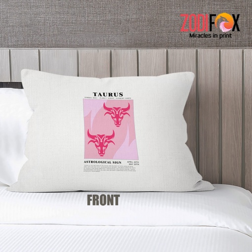 beautiful Taurus Sign Throw Pillow birthday zodiac gifts for astrology lovers – TAURUS-PL0010