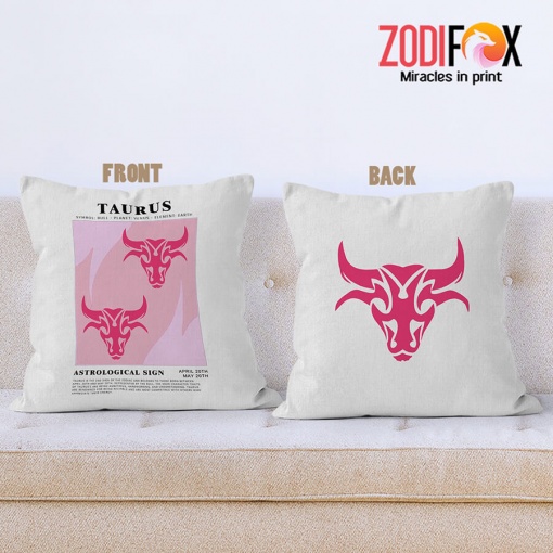 favorite Taurus Sign Throw Pillow gifts based on zodiac signs – TAURUS-PL0010