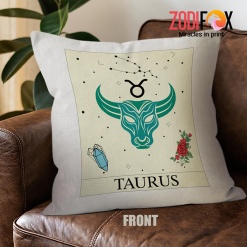 best Taurus Zodiac Throw Pillow zodiac presents for horoscope and astrology lovers – TAURUS-PL0011