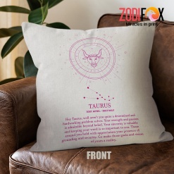 best Taurus Reality Throw Pillow zodiac gifts for astrology lovers – TAURUS-PL0013