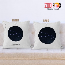 cute Taurus Strong Throw Pillow zodiac sign presents for horoscope and astrology lovers – TAURUS-PL0016