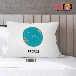 beautiful Taurus Flower Throw Pillow astrology horoscope zodiac gifts – TAURUS-PL0019