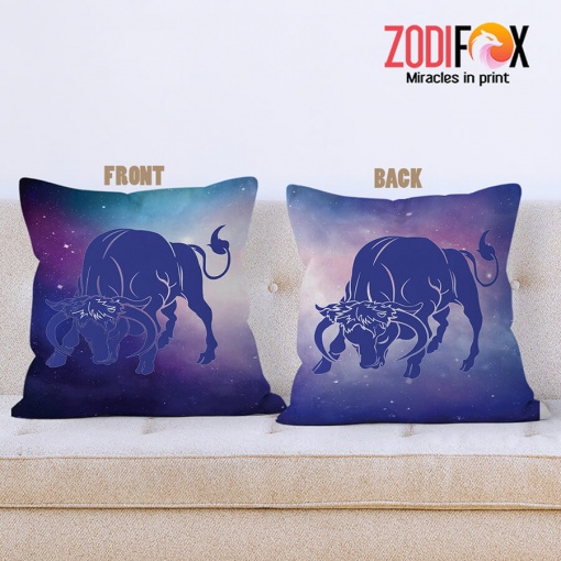 personality Taurus Bull Throw Pillow zodiac-themed gifts – TAURUS-PL0020