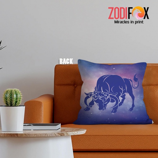 best Taurus Bull Throw Pillow zodiac sign gifts for horoscope and astrology lovers – TAURUS-PL0020