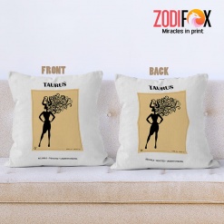 personalised nice Taurus Boho Throw Pillow zodiac sign presents zodiac lover gifts – TAURUS-PL0024