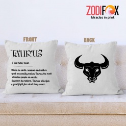 unique Taurus Sensual Throw Pillow zodiac gifts for horoscope and astrology lovers – TAURUS-PL0026
