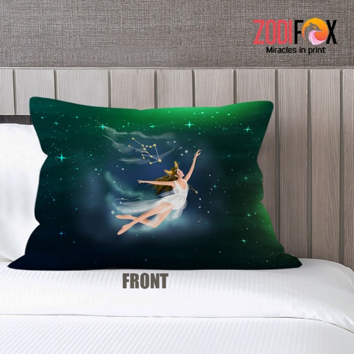 funny Taurus Flygirl Throw Pillow birthday zodiac sign gifts for astrology lovers – TAURUS-PL0028