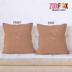 meaningful Taurus Woman Throw Pillow zodiac related gifts – TAURUS-PL0031