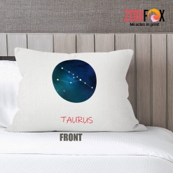 personalised Taurus Galaxy Throw Pillow zodiac presents for astrology lovers – TAURUS-PL0033