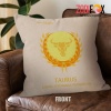 interested Taurus Strong Throw Pillow zodiac gifts for astrology lovers – TAURUS-PL0035