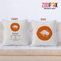 unique Taurus Sign Throw Pillow zodiac related gifts – TAURUS-PL0037