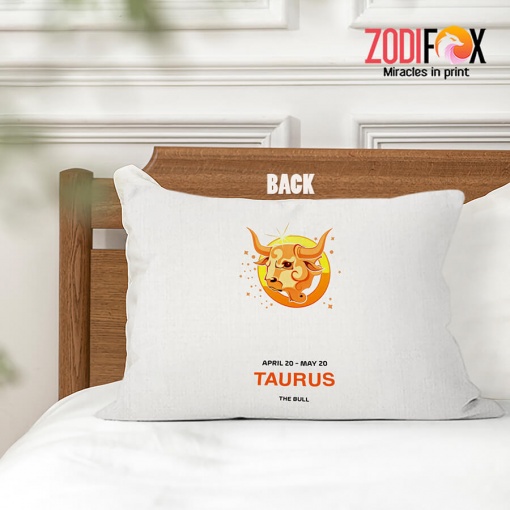 thoughtful Taurus Bull Throw Pillow astrology lover gifts – TAURUS-PL0038