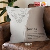 special Taurus Gentle Throw Pillow birthday zodiac sign presents for horoscope and astrology lovers – TAURUS-PL0041