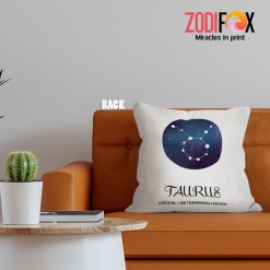 best Taurus Logical Throw Pillow astrology gifts – TAURUS-PL0044