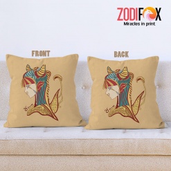 funny Taurus Vintage Throw Pillow zodiac-themed gifts – TAURUS-PL0045