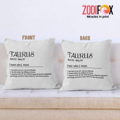awesome Taurus Attitude Throw Pillow gifts based on zodiac signs – TAURUS-PL0047
