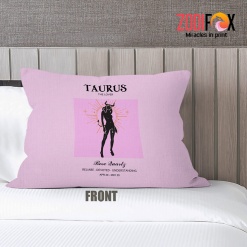 special Taurus Devoted Throw Pillow zodiac presents for astrology lovers – TAURUS-PL0005