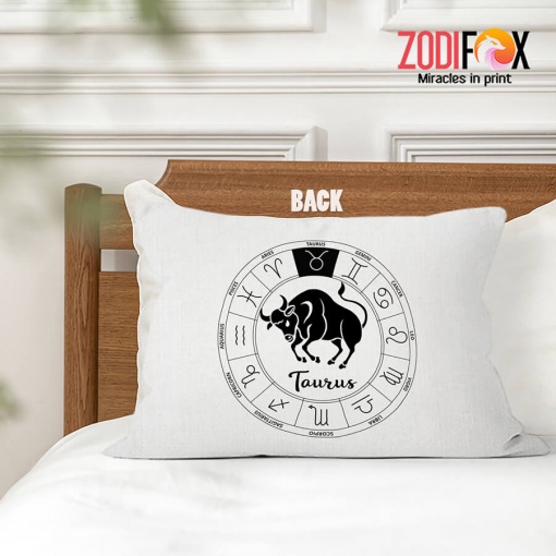 beautiful Taurus Bull Throw Pillow birthday zodiac sign gifts for astrology lovers – TAURUS-PL0050