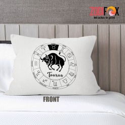 amazing Taurus Bull Throw Pillow birthday zodiac sign gifts for horoscope and astrology lovers – TAURUS-PL0050