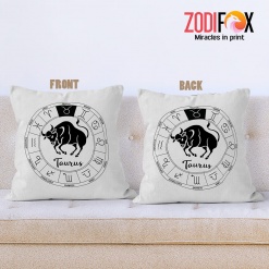 cool Taurus Bull Throw Pillow zodiac related gifts – TAURUS-PL0050