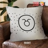 awesome Taurus Symbol Throw Pillow zodiac gifts and collectibles – TAURUS-PL0052