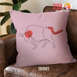 nice Taurus Art Throw Pillow zodiac gifts for astrology lovers – TAURUS-PL0053