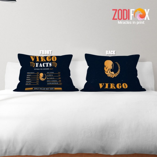 cool Virgo Facts Throw Pillow astrology lover gifts – VIRGO-PL0001