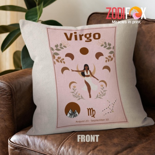 nice Virgo Zodiac Throw Pillow birthday zodiac sign presents for horoscope and astrology lovers – VIRGO-PL0010
