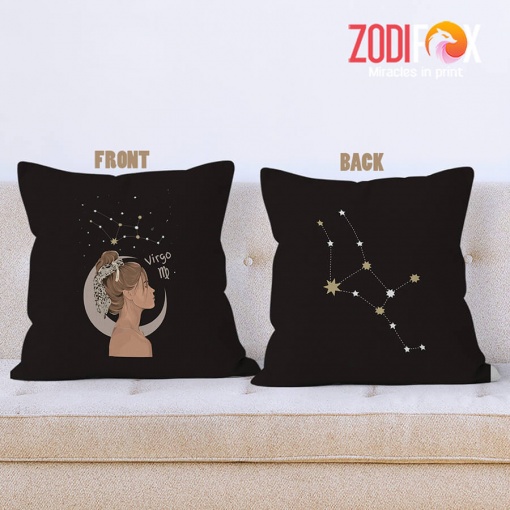 awesome Virgo Girl Throw Pillow zodiac lover gifts – VIRGO-PL0012