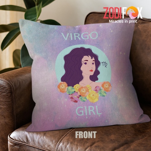 awesome Virgo Woman Throw Pillow zodiac presents for horoscope and astrology lovers – VIRGO-PL0013