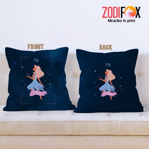 dramatic Virgo Flygirl Throw Pillow zodiac gifts for horoscope and astrology lovers – VIRGO-PL0017