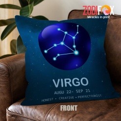 nice Virgo Honest Throw Pillow birthday zodiac sign presents for horoscope and astrology lovers – VIRGO-PL0002