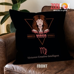 nice Virgo Virtuous Throw Pillow zodiac sign presents for horoscope lovers – VIRGO-PL0024