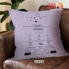 awesome Virgo Horoscope Throw Pillow birthday zodiac sign presents for horoscope and astrology lovers – VIRGO-PL0028
