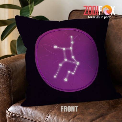dramatic Virgo Purple Throw Pillow zodiac gifts and collectibles – VIRGO-PL0029