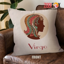 nice Virgo Female Throw Pillow zodiac presents for horoscope and astrology lovers – VIRGO-PL0030