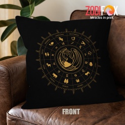 wonderful Virgo Gold Throw Pillow zodiac sign presents for astrology lovers – VIRGO-PL0031