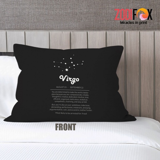 amazing Virgo Charming Throw Pillow birthday zodiac sign gifts for horoscope and astrology lovers – VIRGO-PL0036