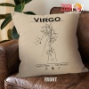 dramatic Virgo Hand Throw Pillow zodiac gifts and collectibles – VIRGO-PL0039