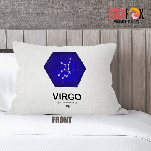 hot Virgo Blue Throw Pillow zodiac presents for astrology lovers – VIRGO-PL0047